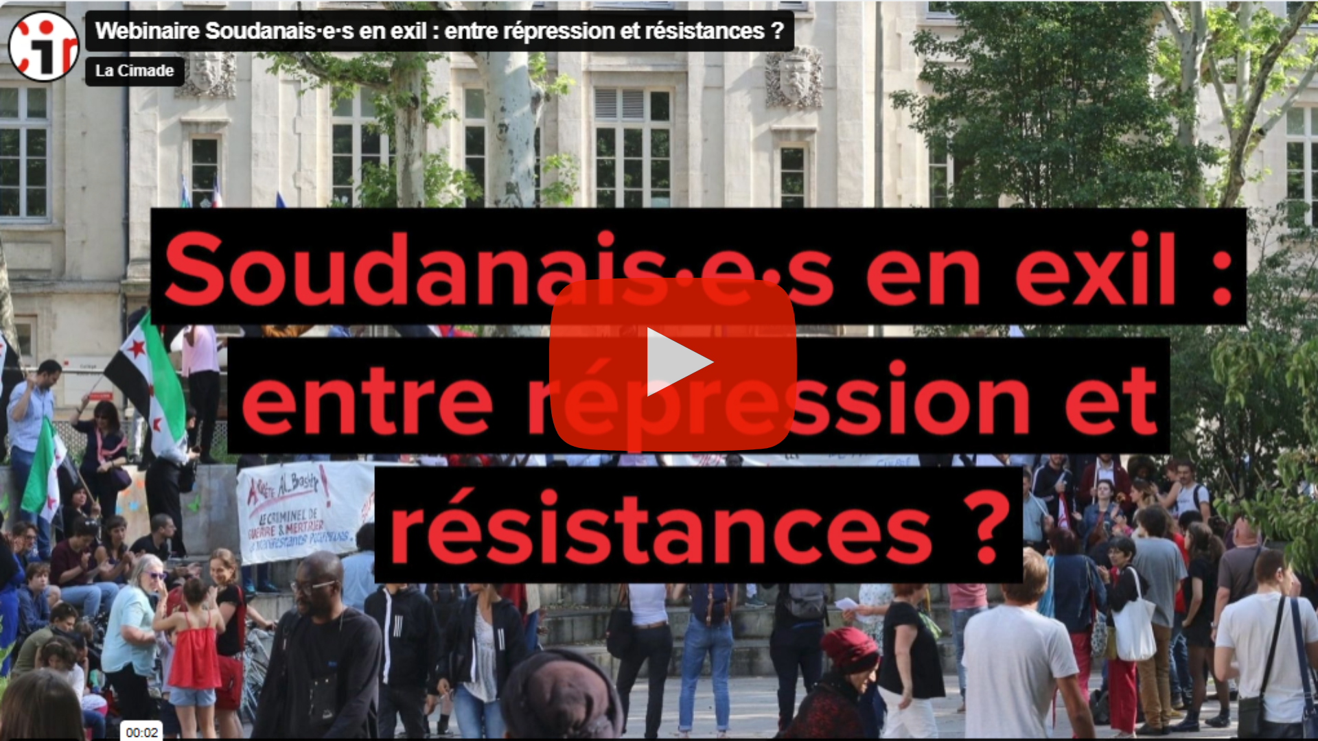Webinaire : Parcours d’exil des personnes soudanaises